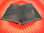 15 No Boundaries Womens Shorts Denim blue super high rise Regular  New