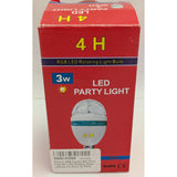 RGB LED Rotating Light Bulb Party Disco DJ Crystal Ball Effect 4H Brand 3W