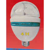 RGB LED Rotating Light Bulb Party Disco DJ Crystal Ball Effect 4H Brand 3W