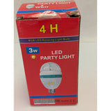 RGB LED Rotating Light Bulb Party Disco DJ Crystal Ball Effect 4H Brand 3W