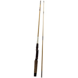 Yellow Johnson Accu-Rod model S4M56, 5'6" Vintage Fishing Rod Spin Casting 2 Pc. Fiberglass Pistol Grip