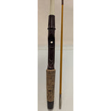 Yellow Johnson Accu-Rod model S4M56, 5'6" Vintage Fishing Rod Spin Casting 2 Pc. Fiberglass Pistol Grip