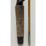 Yellow Johnson Accu-Rod model S4M56, 5'6" Vintage Fishing Rod Spin Casting 2 Pc. Fiberglass Pistol Grip