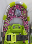 16” LL Bean Kids Snow Shoes Winter Walker Youth Pink Green Girls Adjustable Snowshoes