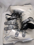25 25.5 298mm 7.5 8 Breeze Irony Salomon TF Downhill Ski Boots Skiing White Women's Thermic Fit Alpine VGC