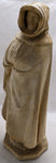 18" Monk PP Caproni Mourner Tomb Sculpture Duke of Burgundy Plaster Statue 1911 Copy Medieval Embodiment Dijon France Figure