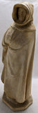 18" Monk PP Caproni Mourner Tomb Sculpture Duke of Burgundy Plaster Statue 1911 Copy Medieval Embodiment Dijon France Figure