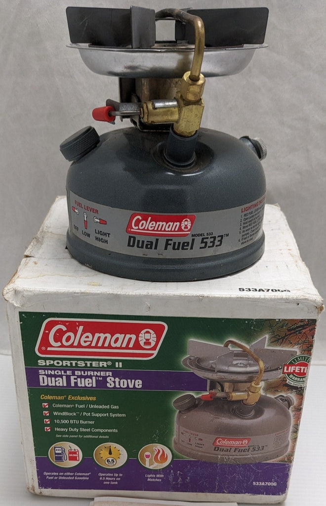 Coleman Sportster II Dual Fuel 1-Burner Stove [3000003654 Coleman Sportster II Dual Fuel 1-Burner Stove [3000003654