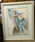 4 Alvar Sunol Allegories of the Arts Suite Signed Numbered Lithograph Print Framed Art