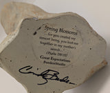 Spring Blossoms SCULPTURE Signed CINDY BURDEN STUDIO Psalm 139:13 Great Expectations Pregnancy Maternity