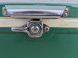 Small Coleman Diamond Cooler Low-Boy SnowLite Metal Green Vintage 1960’s