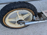 AS-IS [I] BMX Scooter Mags Upright Skate Board Handle Bar Vintage Chrome sidekick miniscoot