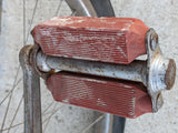 70 Bell 70 Leather Seat Saddle Red Schwinn Pedals Unicycle Vintage Bike
