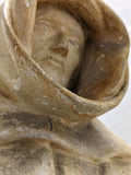 18" Monk PP Caproni Mourner Tomb Sculpture Duke of Burgundy Plaster Statue 1911 Copy Medieval Embodiment Dijon France Figure