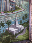 21x55 Framed Canvas Giclee "Saints" by Greg Newbold LDS Mormon Temple print painting art