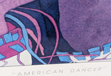 27X32 Signed Sari Staggs Print Poster American Dancer Jackson WY Sedona AZ 1991 Framed Art