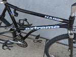 19.5 " Haro Extreme Black Mountain MTB Bike Bicycle Triagonal 4130 CroMoly Shimano Altus A10 Levanter Zac19 Weinmann Rims