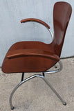 #1 Kimball Bingo Stacking Armchair MidCentury Danish Modern Style Plywood Chair