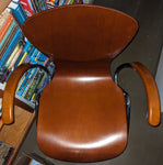 #1 Kimball Bingo Stacking Armchair MidCentury Danish Modern Style Plywood Chair