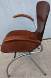 #2 Kimball Bingo Stacking Armchair MidCentury Danish Modern Style Plywood Chair
