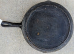 #3 Cast Iron 10.5" X 2" Skillet Frying Pan Vintage Cooking Chef Medium Double Pour Heat ring