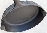 No. 6 Griswold Erie PA Cast Iron  9" X 2" Skillet Frying Pan Groove Handle Vintage Cooking Chef Small Double Pour Flat 699 ?