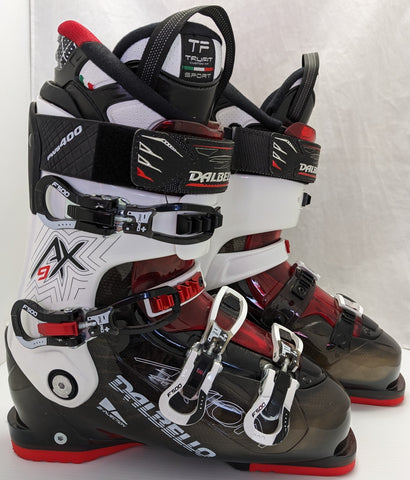 9 AX Dalbello Axion Ski Boots 2013 US Men 9.5 Women 10 Ski Boots 317mm 27.5 275 F500 PWS400 TruFit Alpine Downhill Skiing Cabrio