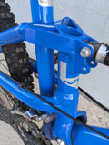 2004 M Haro Extreme X1 Silver / Royal Blue Mountain MTB Bike Bicycle Full Suspension 6061 Alloy Shimano Alivio Rapid Fire Marzocchi MZ Comp Fork Rims