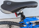 2004 M Haro Extreme X1 Silver / Royal Blue Mountain MTB Bike Bicycle Full Suspension 6061 Alloy Shimano Alivio Rapid Fire Marzocchi MZ Comp Fork Rims