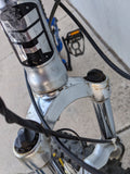 2004 M Haro Extreme X1 Silver / Royal Blue Mountain MTB Bike Bicycle Full Suspension 6061 Alloy Shimano Alivio Rapid Fire Marzocchi MZ Comp Fork Rims