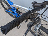 2004 M Haro Extreme X1 Silver / Royal Blue Mountain MTB Bike Bicycle Full Suspension 6061 Alloy Shimano Alivio Rapid Fire Marzocchi MZ Comp Fork Rims