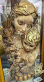 1963 Mich Composition Lamp Chalkware Mary Jesus Statue Christian Religious