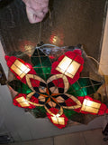 24" Capiz Shell Parol Star Lantern Multi-Colored Christmas Philippines