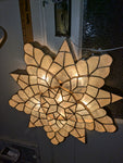 18" WHITE Capiz Shell Parol Star Lantern Light Christmas Philippines