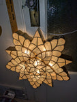 18" WHITE Capiz Shell Parol Star Lantern Light Christmas Philippines