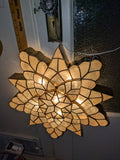 18" WHITE Capiz Shell Parol Star Lantern Light Christmas Philippines