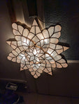 18" WHITE Capiz Shell Parol Star Lantern Light Christmas Philippines