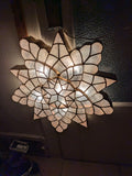 18" WHITE Capiz Shell Parol Star Lantern Light Christmas Philippines