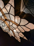 18" WHITE Capiz Shell Parol Star Lantern Light Christmas Philippines