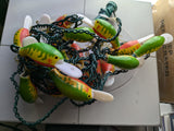 2 X 10 Crankbait Fishing Lure Novelty Christmas Tree Lights String Camper Patio