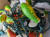 2 X 10 Crankbait Fishing Lure Novelty Christmas Tree Lights String Camper Patio