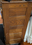 Antique Solid Oak Wood Refrigerator Ice Box Chest Cabinet