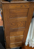 1919 3 Door Antique Solid Oak Wooden Ice Box Cabinet Vintage Icebox Chest Wood Refrigerator