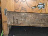 Antique Solid Oak Wood Refrigerator Ice Box Chest Cabinet