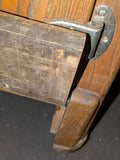 1919 3 Door Antique Solid Oak Wooden Ice Box Cabinet Vintage Icebox Chest Wood Refrigerator