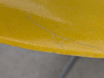 1977 Herman Miller Chair Fiberglass Yellow Mid Century Modern Eames Molded Shell