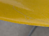 1977 Herman Miller Chair Fiberglass Yellow Mid Century Modern Eames Molded Shell