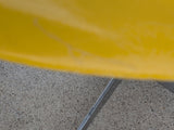 1977 Herman Miller Chair Fiberglass Yellow Mid Century Modern Eames Molded Shell