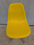 1977 Herman Miller Chair Fiberglass Yellow Mid Century Modern Eames Molded Shell