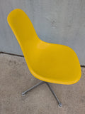 1977 Herman Miller Chair Fiberglass Yellow Mid Century Modern Eames Molded Shell